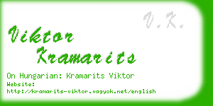 viktor kramarits business card